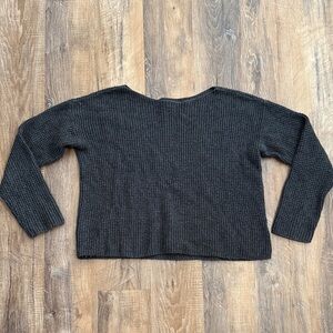 Lord & Taylor Charcoal Knit Sweater